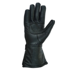 Biker Leather Gloves with Waterproof Thermal Protection