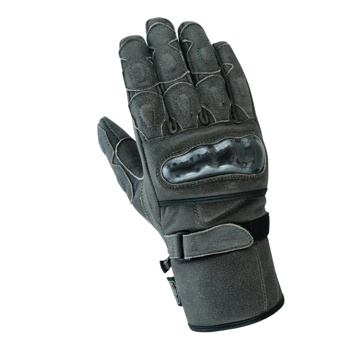 Leather Winter Gloves Men Armoured Motorcycle Riding Gloves