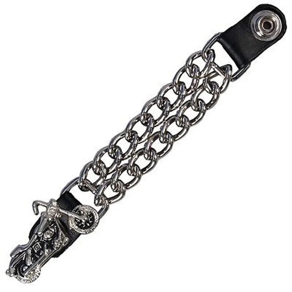 Leather Vest Extenders for Men with 7-Inch Double Chain Design
