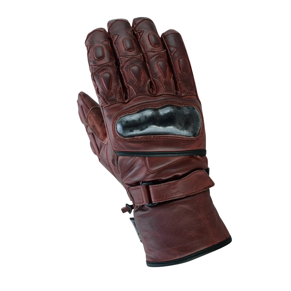 Leather Winter Gloves Men Armoured Motorcycle Riding Gloves
