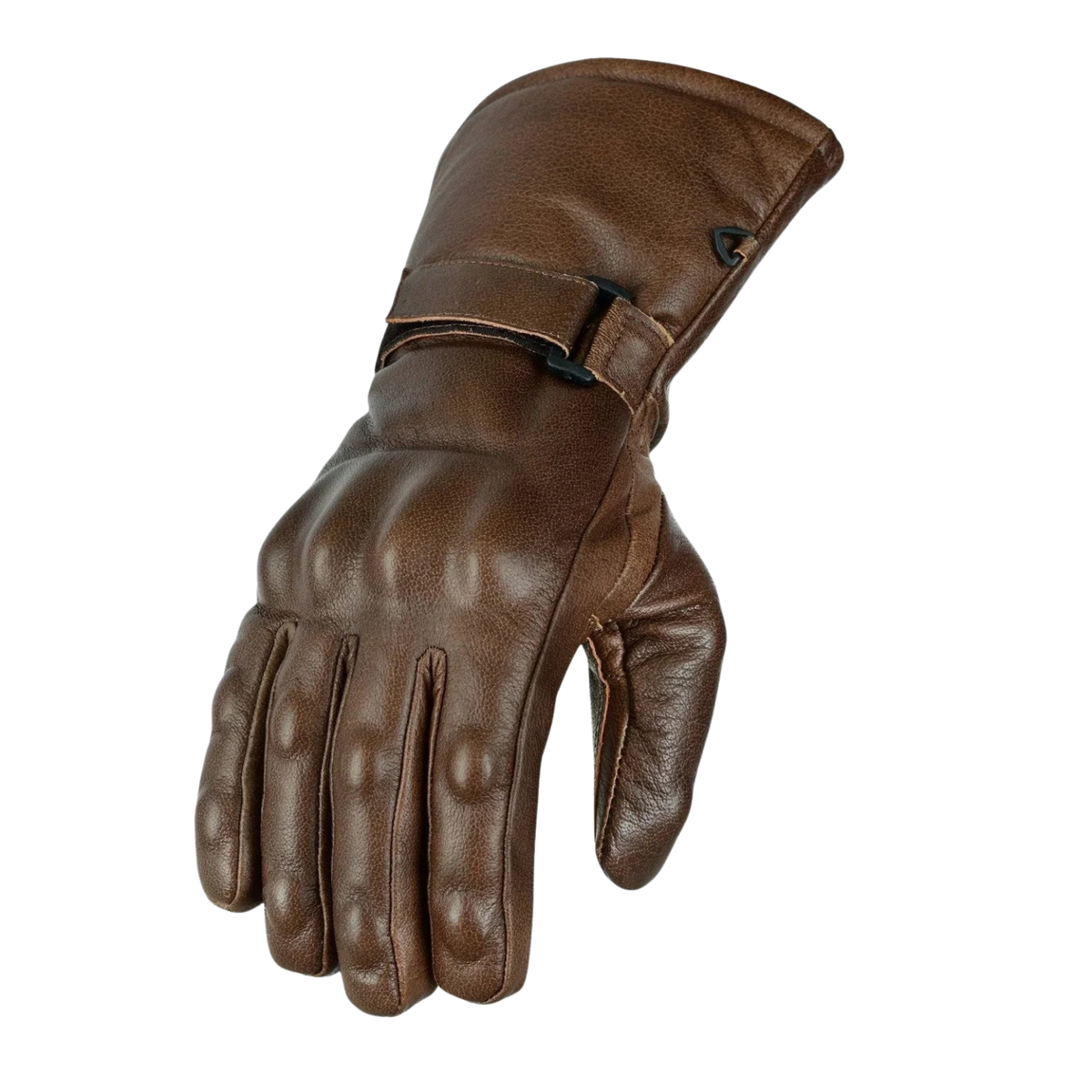 Biker Leather Gloves with Waterproof Thermal Protection