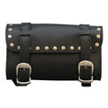 Small Tool Bag for Motorcycle  with Studded Flap