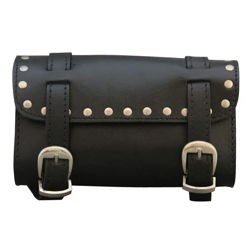 Small Tool Bag for Motorcycle  with Studded Flap