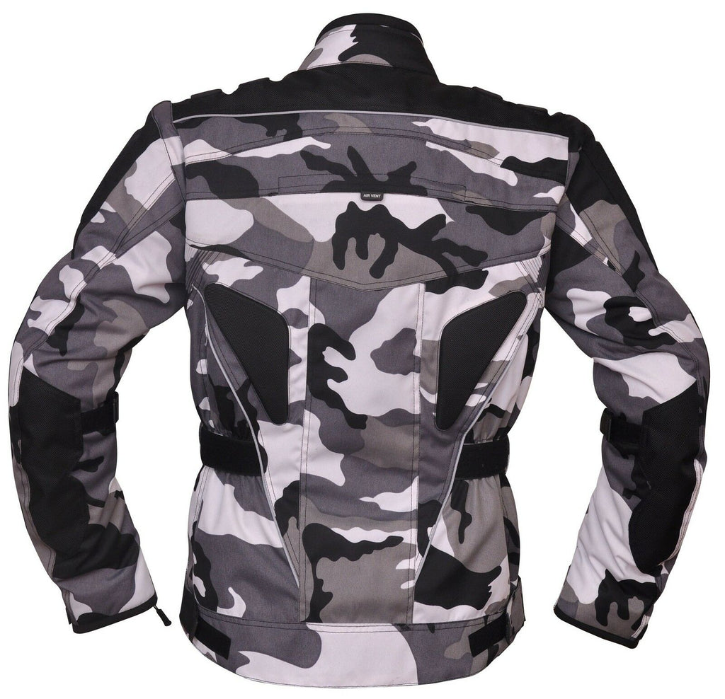 Raven Textile Motorcycle Armoured Jacket (Cordura Fabric Biker Advanced Black - 