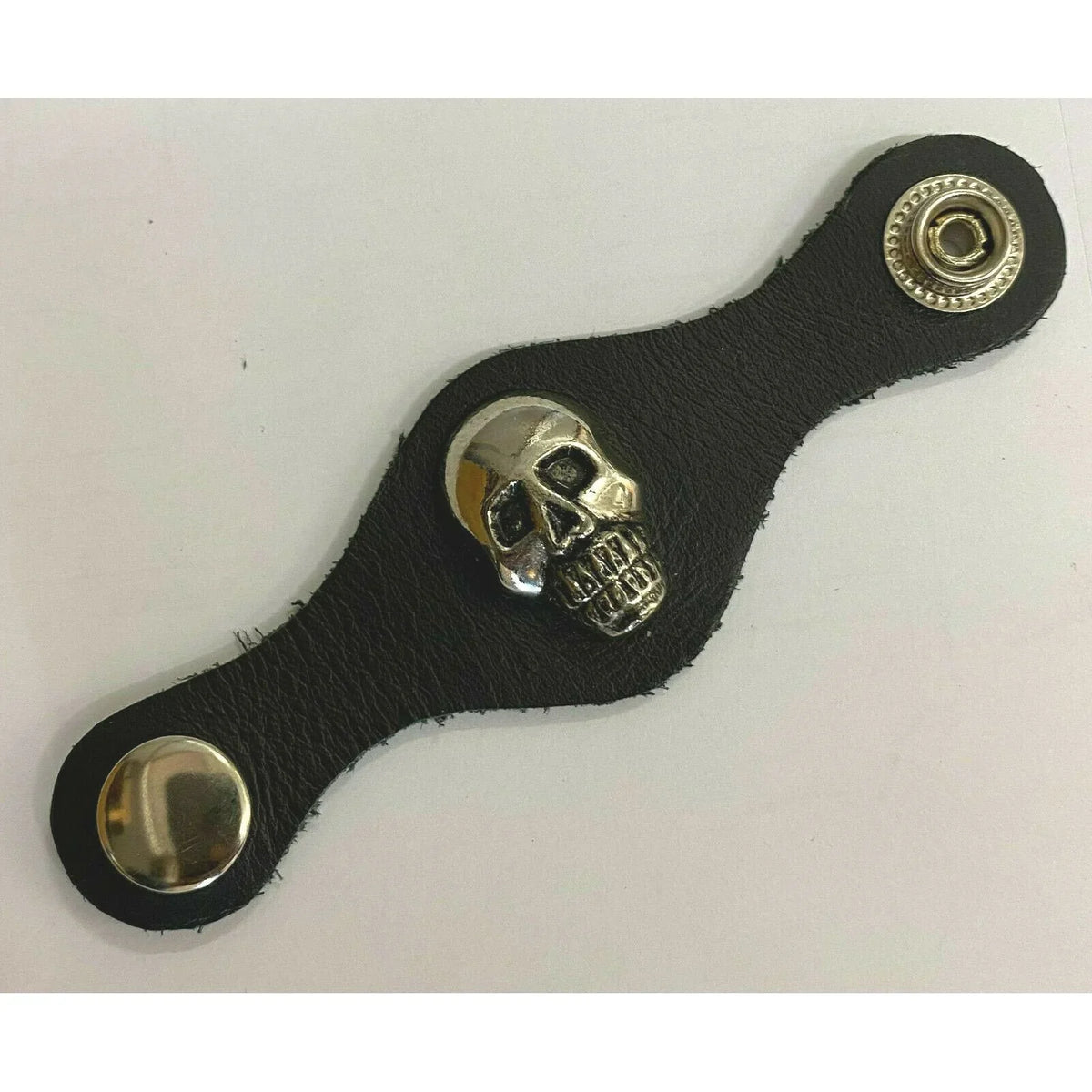 Motorcycle Vest Extender with 4.5-Inch Genuine Leather Extension