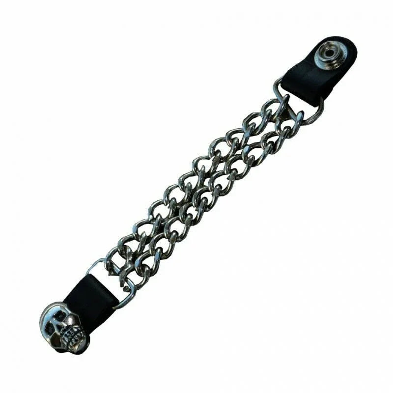 Leather Vest Extenders for Men with 7-Inch Double Chain Design