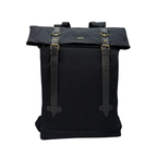 Canvas Backpack with Laptop Pocket, Buckle Closure and Six Pockets