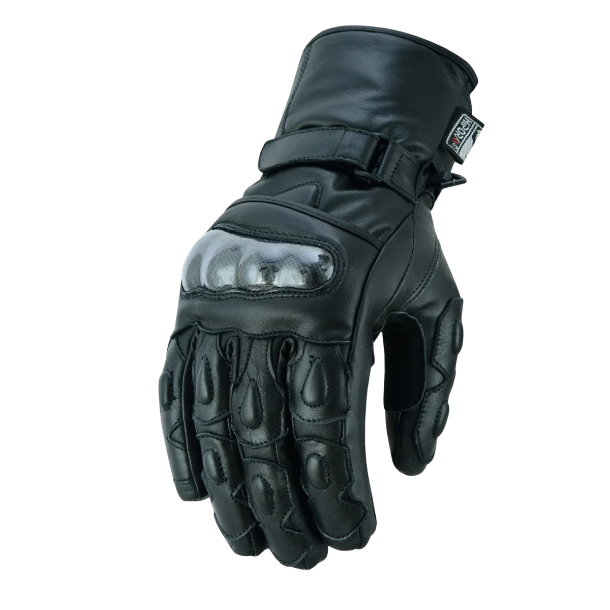 Leather Winter Gloves Men Armoured Motorcycle Riding Gloves