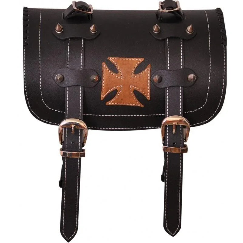 Motorcycle Fork Tool Bag with Iron Cross Design for Motorcycle Storage