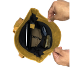 Canvas Backpack with Laptop Pocket, Buckle Closure and Six Pockets