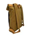 Canvas Backpack with Laptop Pocket, Buckle Closure and Six Pockets