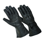 Biker Leather Gloves with Waterproof Thermal Protection