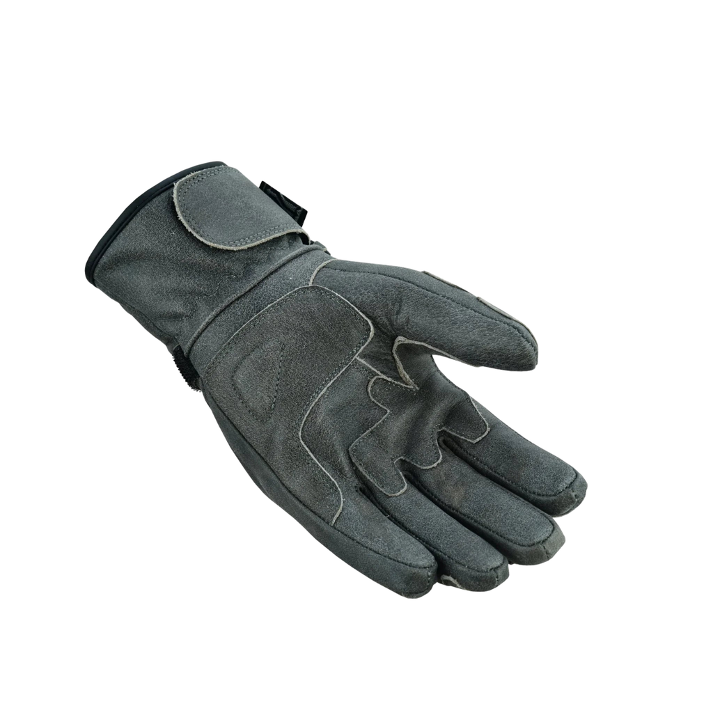 Leather Winter Gloves Men Armoured Motorcycle Riding Gloves