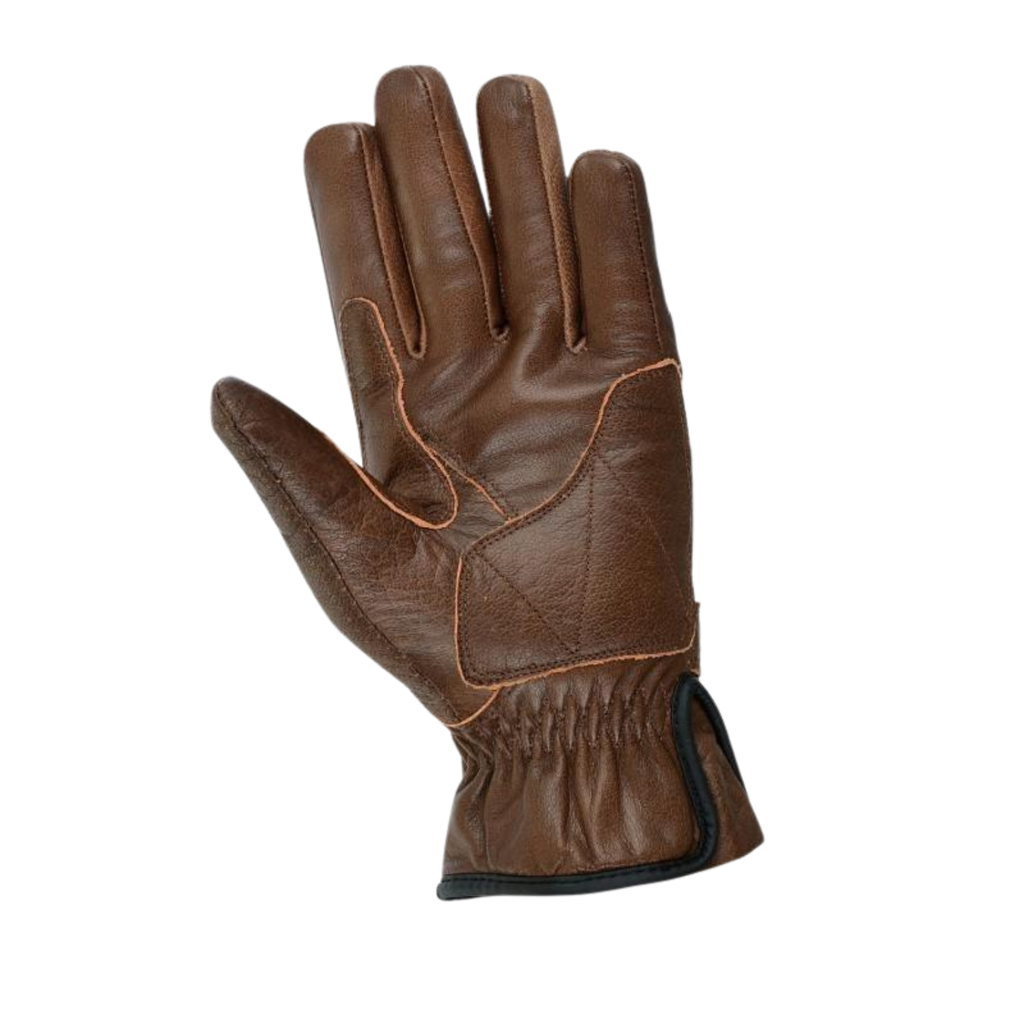 Motorcycle Gloves for Summer with Vintage Vented Leather Design