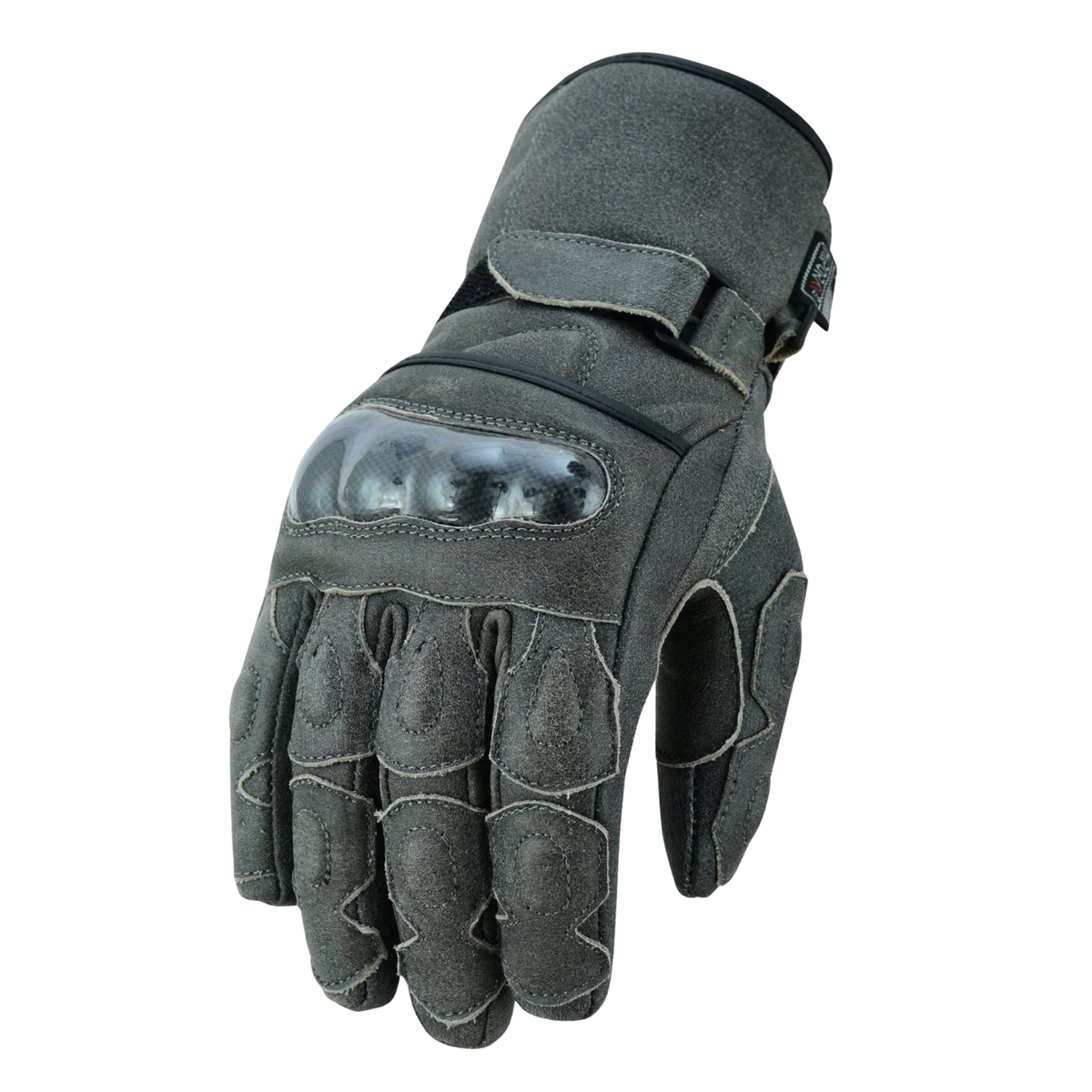 Leather Winter Gloves Men Armoured Motorcycle Riding Gloves